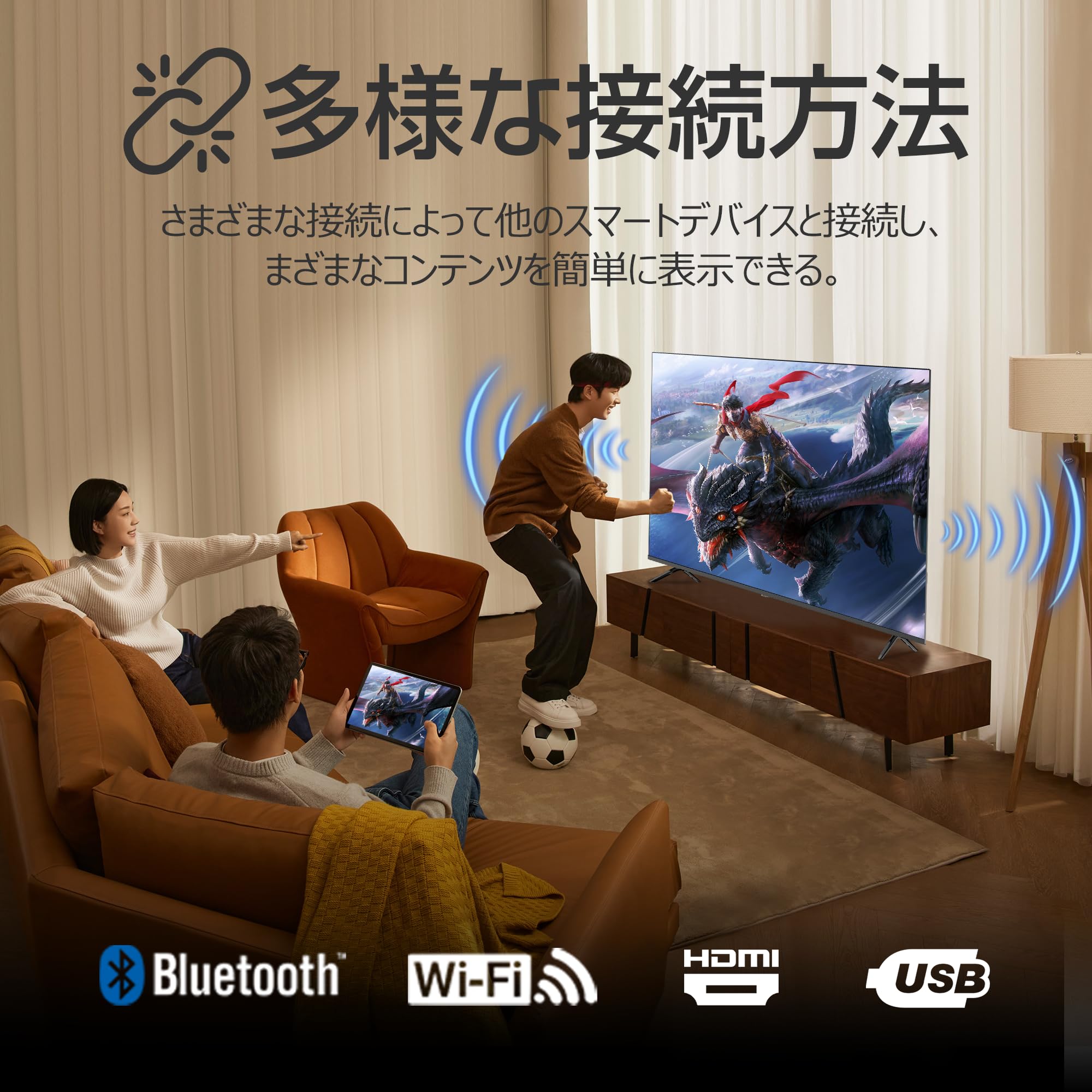 Amazon.co.jp: ASTEX スマートテレビ チューナーレス液晶 TV 50インチ