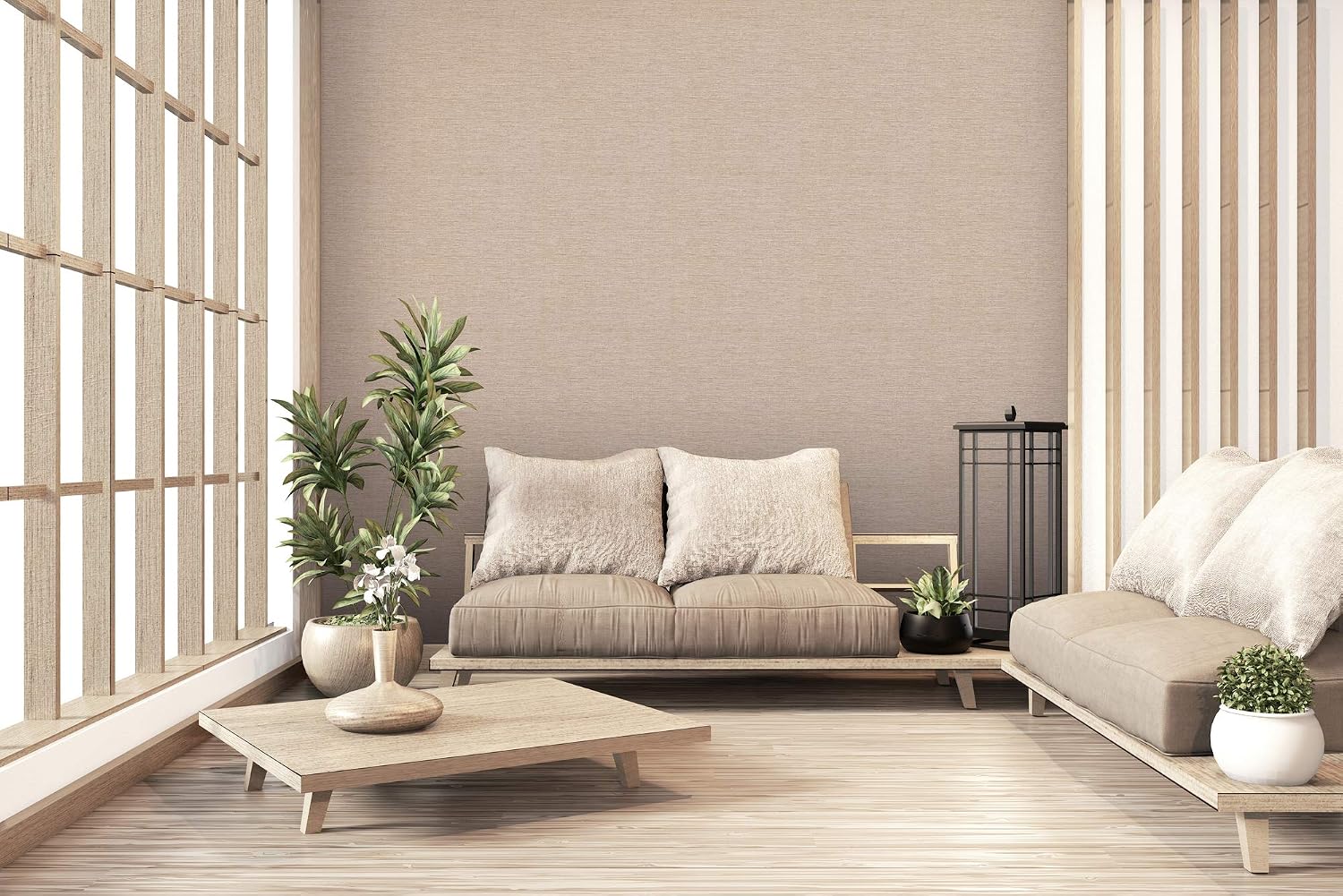 Livingwalls Plain Wallpaper Metropolitan Stories 2 A.S. Création Non-Woven 10.05 m x 0.53 m Beige Metallic Made in Germany 378573 37857-3