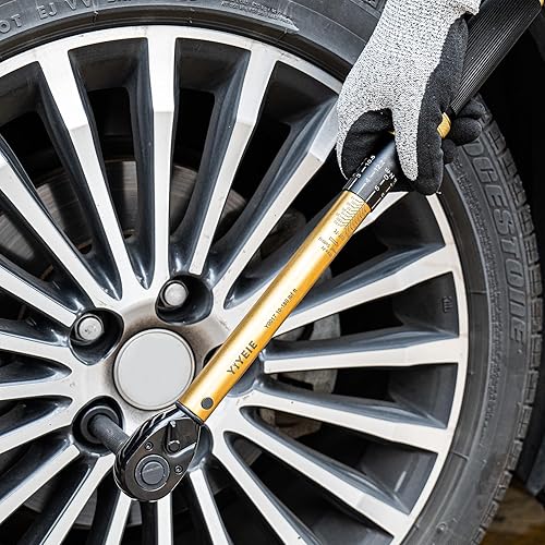 Miniatura 7 de Juego de 22 llaves dinamométricas de 1/2 pulgadas, 10-180 ft.lb/13.6-244.1 Nm, llave dinamométrica de clic con enchufes de impacto, 1 pie.lbs micro