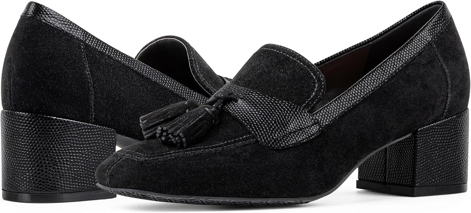 Donald Pliner Women's Kressida Dress Loafers, 2" Block Heels for Women, Slip-On Heels for Women - Image 8