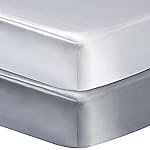 GUNTAIL 2 Pack Silk Crib Sheets for Baby with Sensitive Hair Satin Baby Mattress Sheet Boys and Girls Unisex 52x28x8 Fitted Sheets