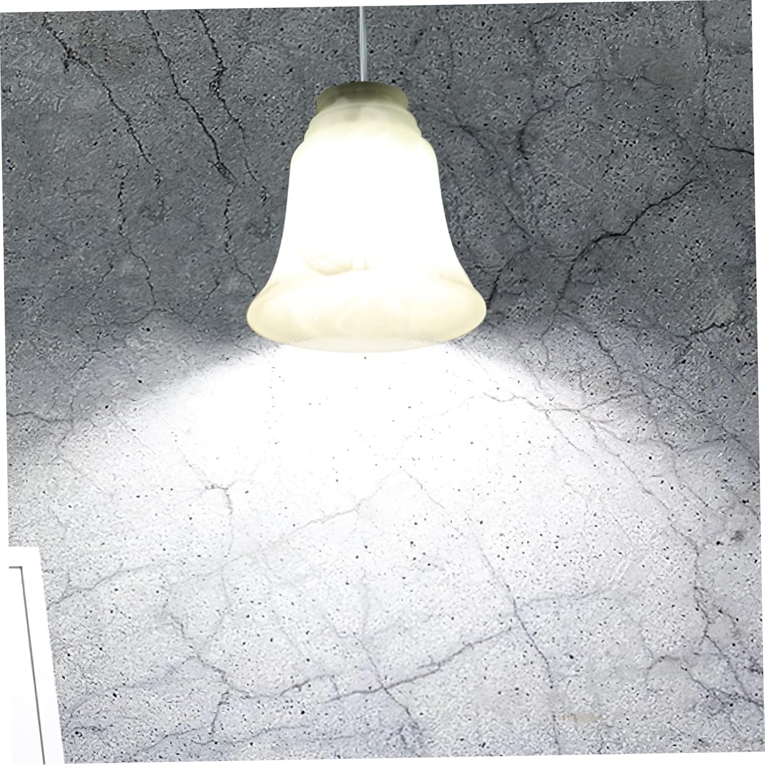 4pcs Frosted Glass Ceiling Lamp Shades Elegant Decorative Light Covers for Soft Ambient Lighting Easy Installation Height for Home Decor