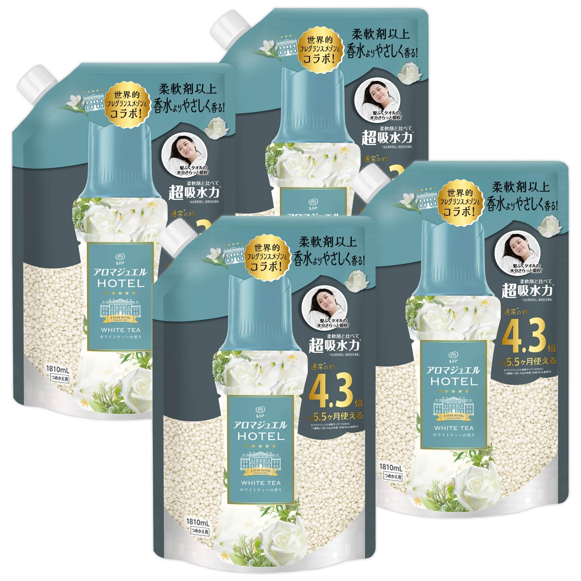 Amazon.co.jp: レノア ハピネス アロマジュエル HOTEL 香り付けビーズ