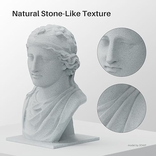 Miniatura 2 de ELEGOO Filamento PLA de 0.069 pulgadas (0.069 in), mármol de 2.2 lbs, filamento de impresora 3D, precisión dimensional +- 0.001 in, carrete de