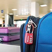 Vista 6 de Master Lock 4680DBLK Candado de equipaje aprobado por la TSA, 1-316 pulgadas de ancho, negro y TSA establece tu propia cerradura de combinación