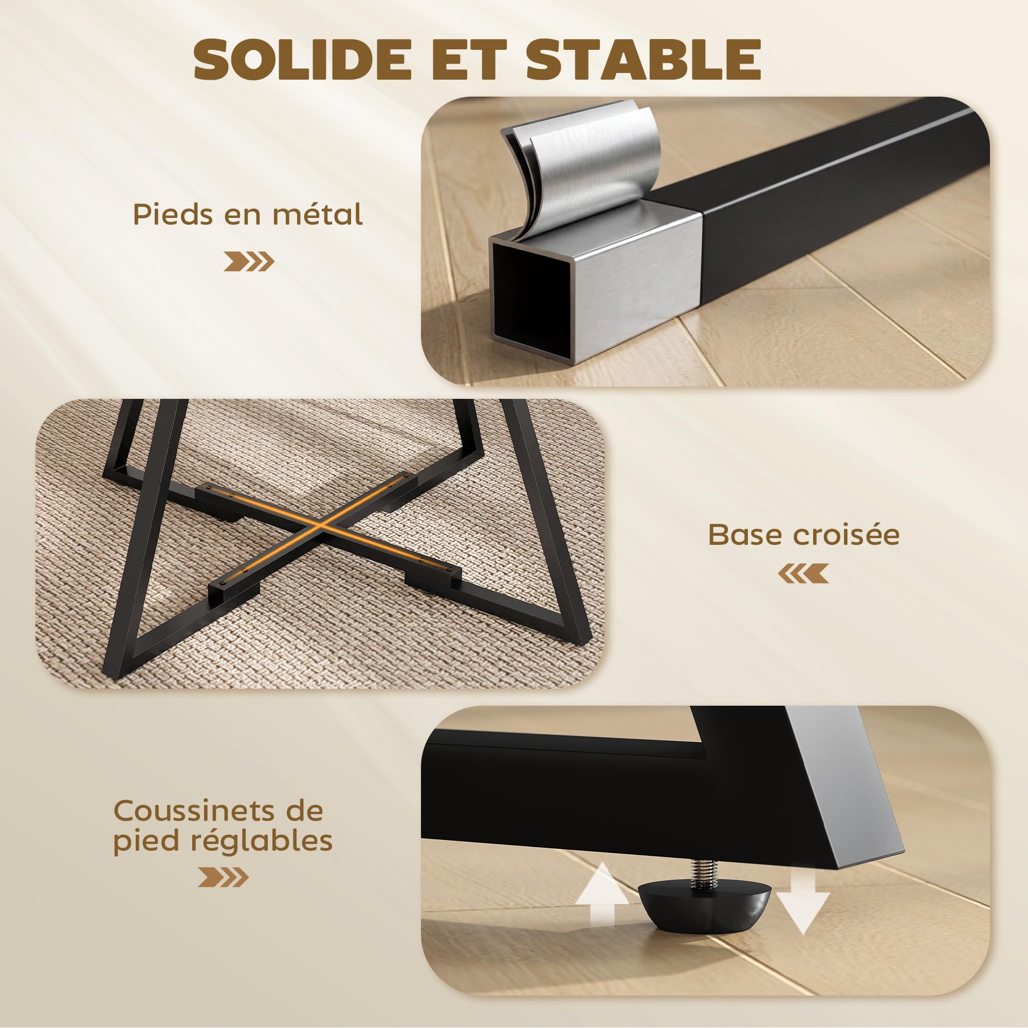 HOMCOM Table à Manger Ronde pour 4 Personnes avec Large Plateau et étagère de Rangement, Table de Cuisine Industrielle, Cadre en métal, Ø 100 x 76 cm, Brun Rustique