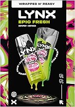 Lynx Epic Fresh Duo Gift Set with a body wash and a body spray perfect for any occasion 2 piece