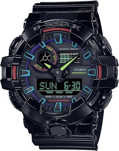 Casio G-Shock GA700 Gamer's Rainbow Negro