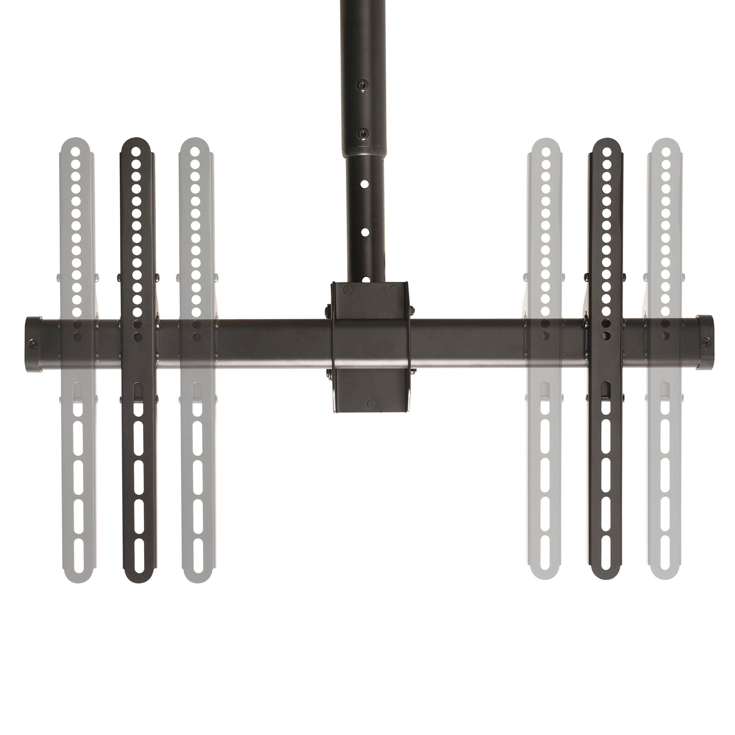 WALI TV Ceiling Mount Adjustable Bracket Fits Most LED, LCD, OLED and