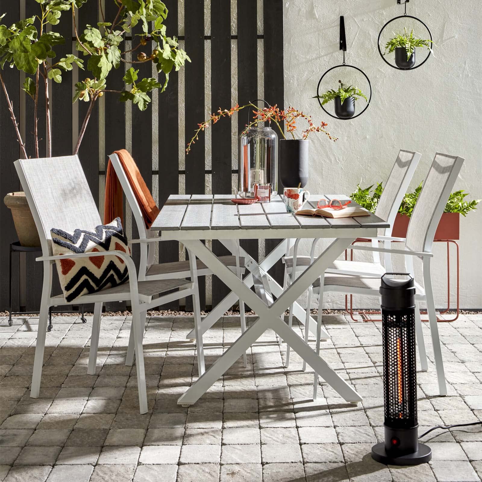 KEKAI Estufa Calefactor portatil Infrarrojos Fibra Carbono In & out 1000W 20 * 20 * 61 cm Marca