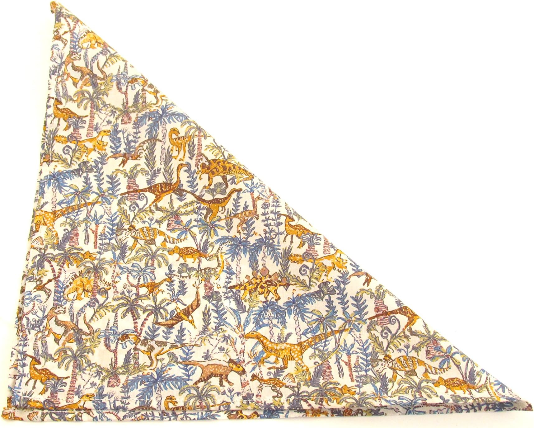 Liberty Print Roar & Rumble Dinosaur Cotton Pocket Square by Van Buck