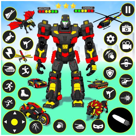 Robot War Robot Transforming, Multi Robot Transform like city battle of Robots.