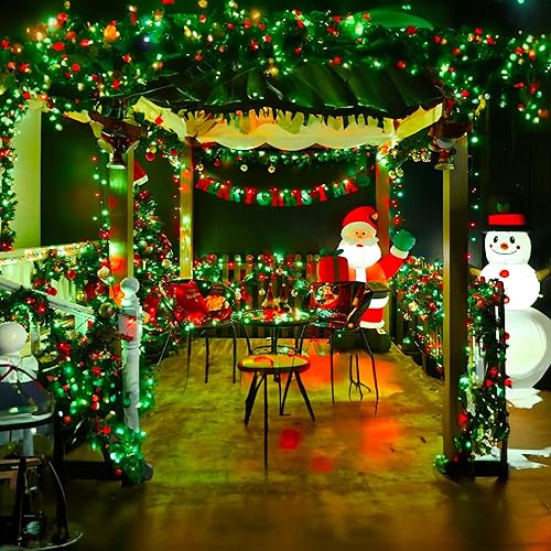 Miniatura 5 de Mini cadena de luces de Navidad, 20 pies, 100 unidades, incandescentes, mini luces de árbol de Navidad, impermeables, para exteriores, interiores,