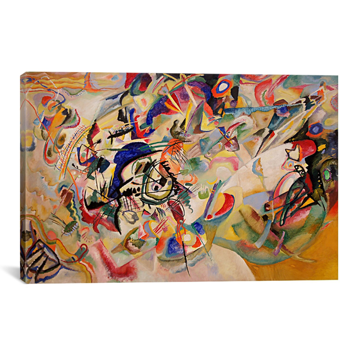 Amazon.co.jp: iCanvasARTコンポジションVII by Wassily Kandinsky