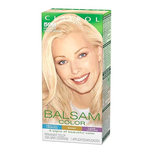 Miniatura 4 de Clairol Balsam - Tinte permanente para el cabello, color rubio natural ultra claro 599, paquete de 3 unidades