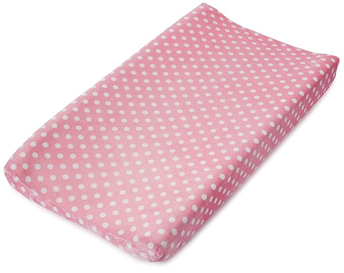 Summer Infant Ultra Plush Changing Pad Cover, Pink Dots for Days