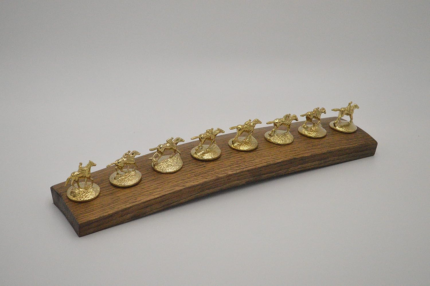 Wide Oak Barrel Stave Cork Display Compatible With Blanton's Bourbon Horse Cork Stoppers Walnut