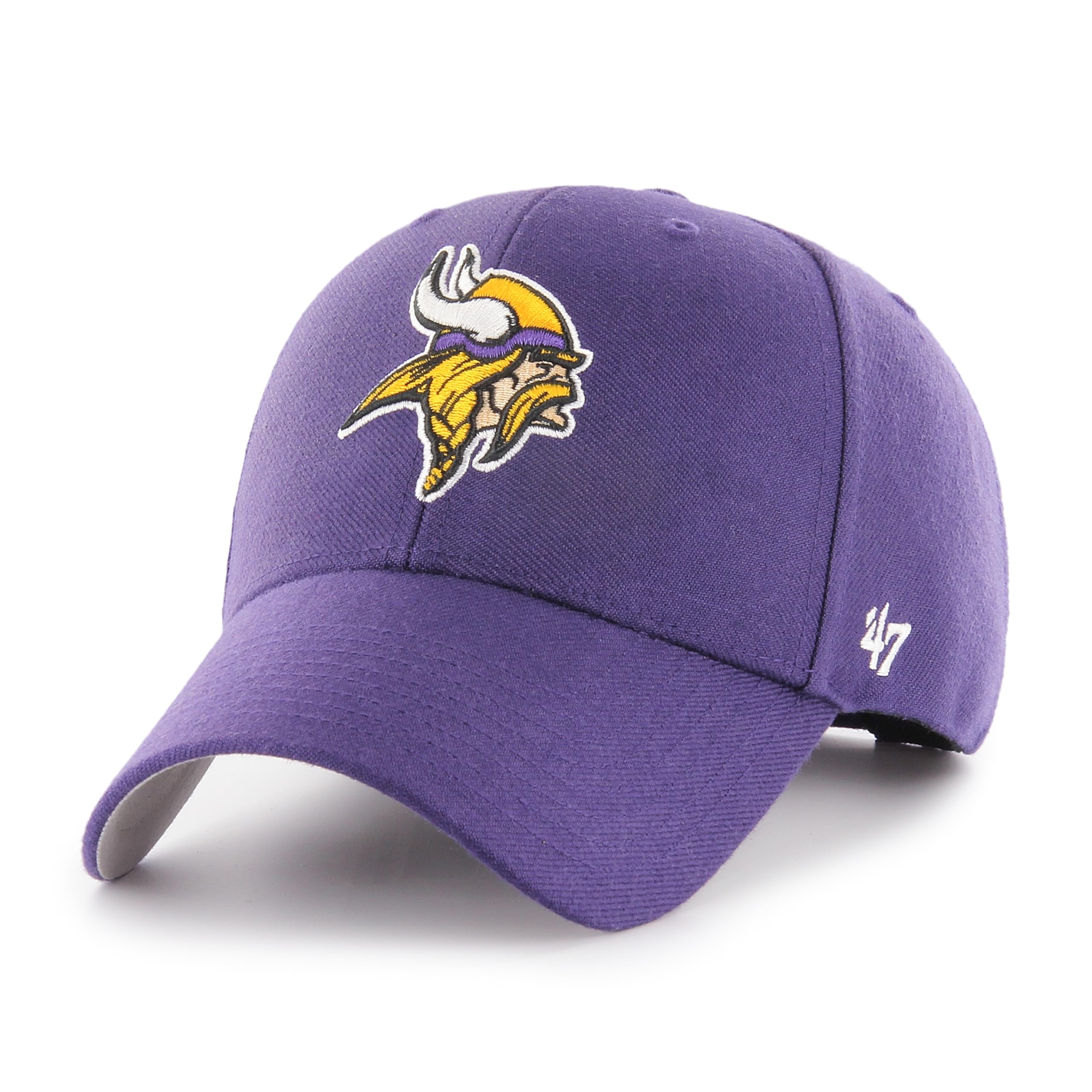 47 Minnesota Vikings NFL MVP Unisex Baseball Cap, Adjustable, Team Badge, Purple