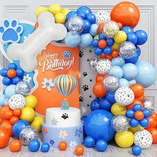 Miniatura 13 de Kit de Guirnalda de Globos Azul Verde Azulado Rosa Empolvado, 119 PIEZAS Globos Azul Bebé Verde Azulado Retro Rosa Rubor Rosa Morado Amarillo Arco