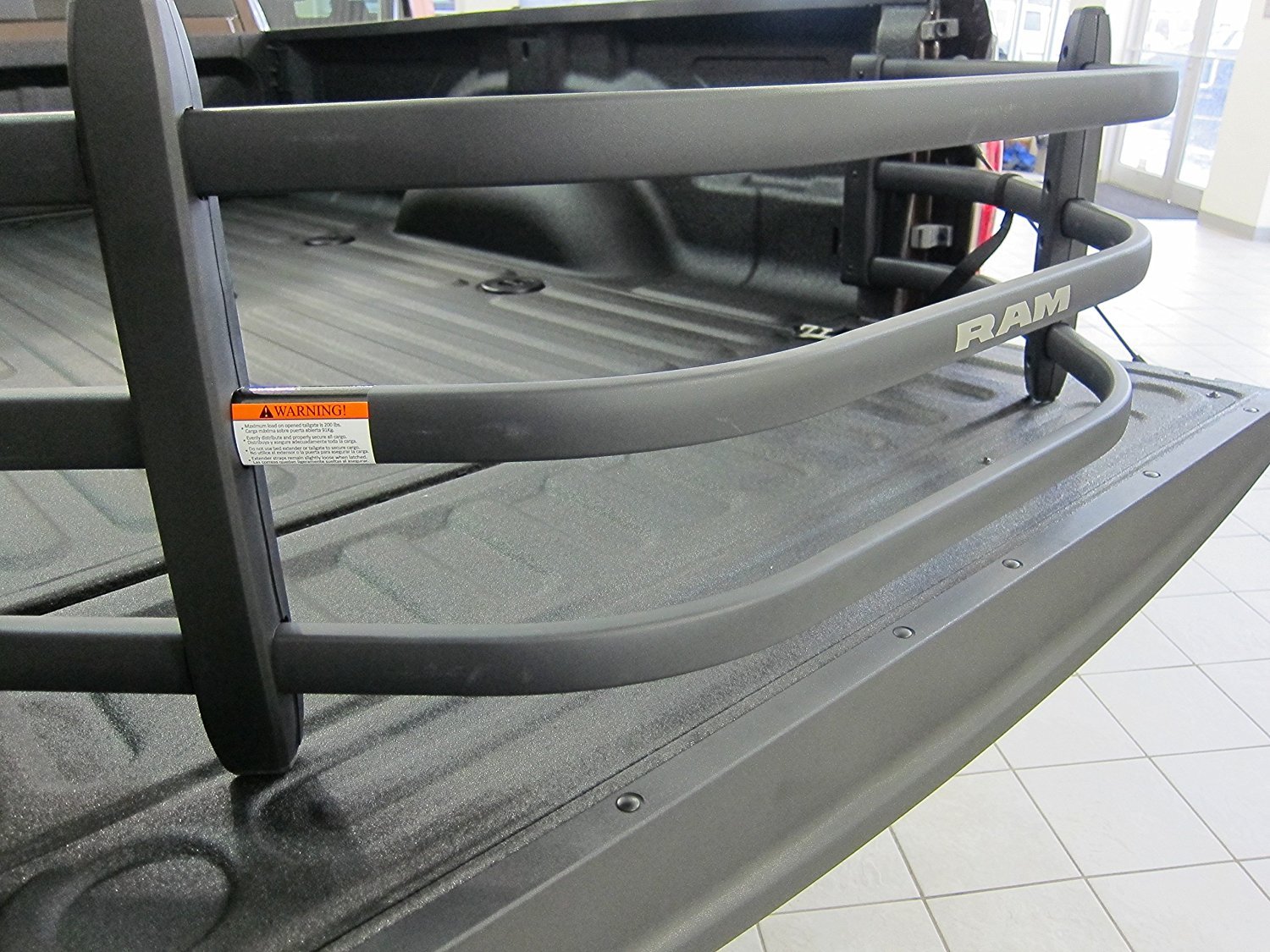 Dodge Ram Black Aluminum Tailgate Bed Extender Mopar OEM by Mopar Buy Online in United Arab