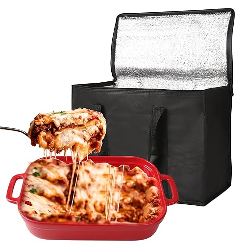 Paquete de 20 bolsas de compras aisladas XL grandes para comestibles doradas reutilizables cremallera térmica plegables bolsas refrigeradores