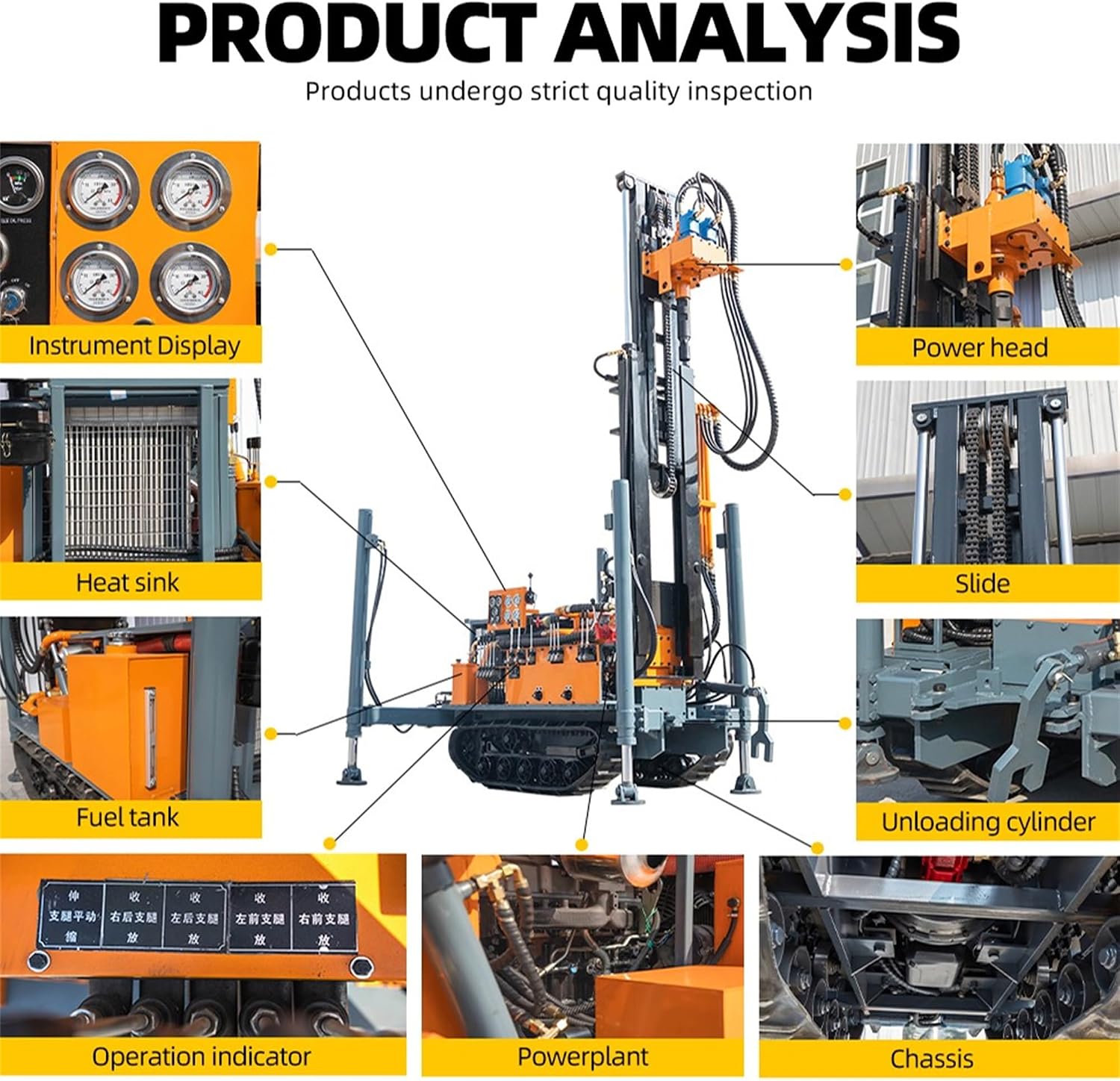 Mud-Circulation Water Well Drilling Rig, Mobile Hydraulic Machine with Integrated Mud Pump Ports, Stable Borehole Driller for Sand