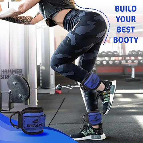 Miniatura 64 de Correa de tobillo para accesorios de máquina de cable Tobillera de gimnasio para patadas, entrenamientos de glúteos, extensiones de piernas