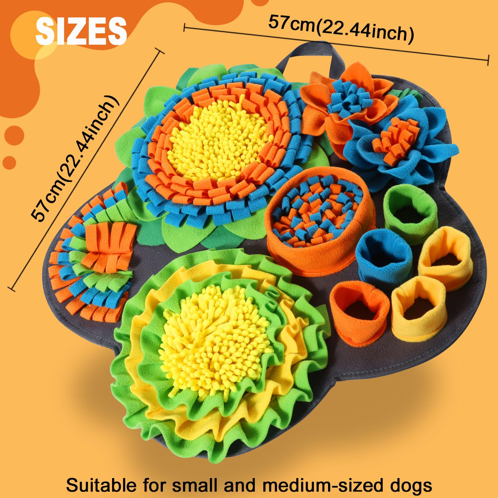 Alfombra Olfativa Perros, Juguetes Perros Interactivos Alfombra Olfato Perro Manta Olfativa Perro Accesorio de Entrenamiento Snuffle Mat
