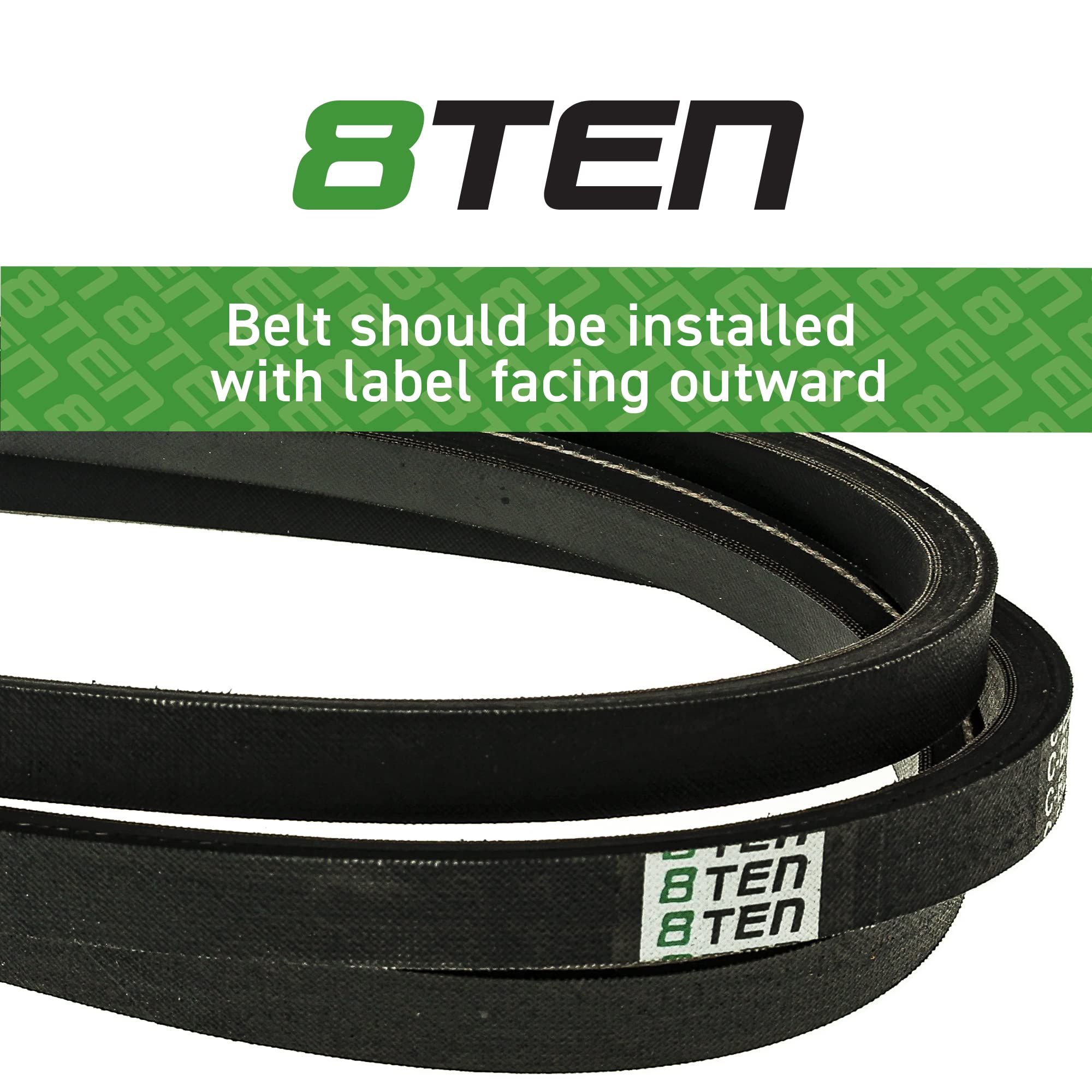8TEN Raw Edge Drive Belt for Exmark Lazer Z AS AC 633366 1-633366