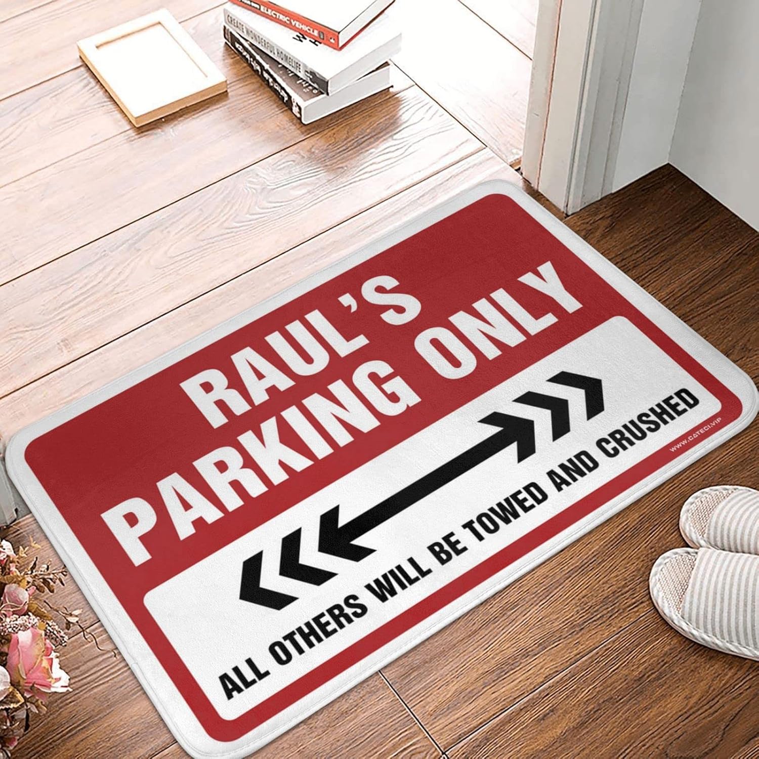 Welcome Mat Classroom Raul'S Parking Only Rug Gifts for Home Decor Bedroom Decor for Men(Size:65X90CM), EHFPCWWES-65X90CM
