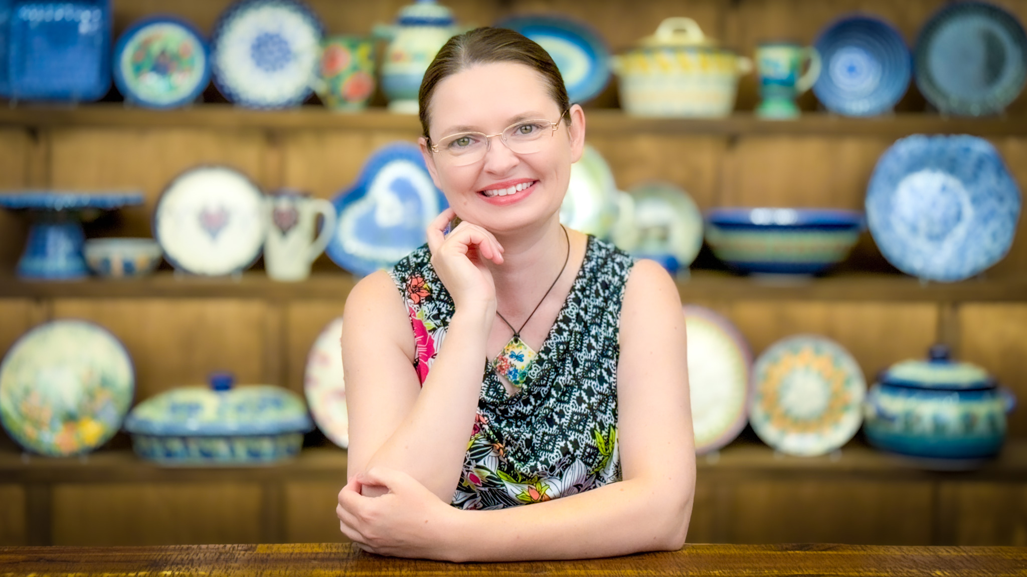 Polish Pottery Butter Dish Authentic Polish Pottery Condiment Dish