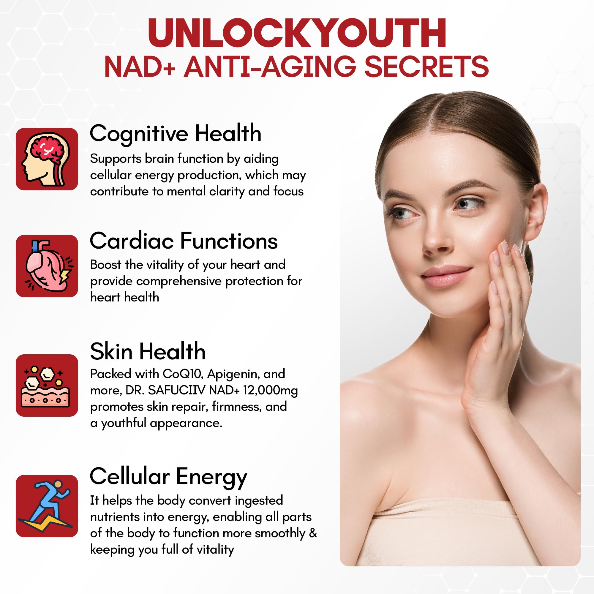Liquid NAD - Extra Strength 1,2000mg NAD+ Supplement with CoQ10 - Resveratrol - D-Ribose & PQQ for Men & Women - Natural NAD+ Stick for Anti-Aging, Focus - 35 Packets — Amazon image 4