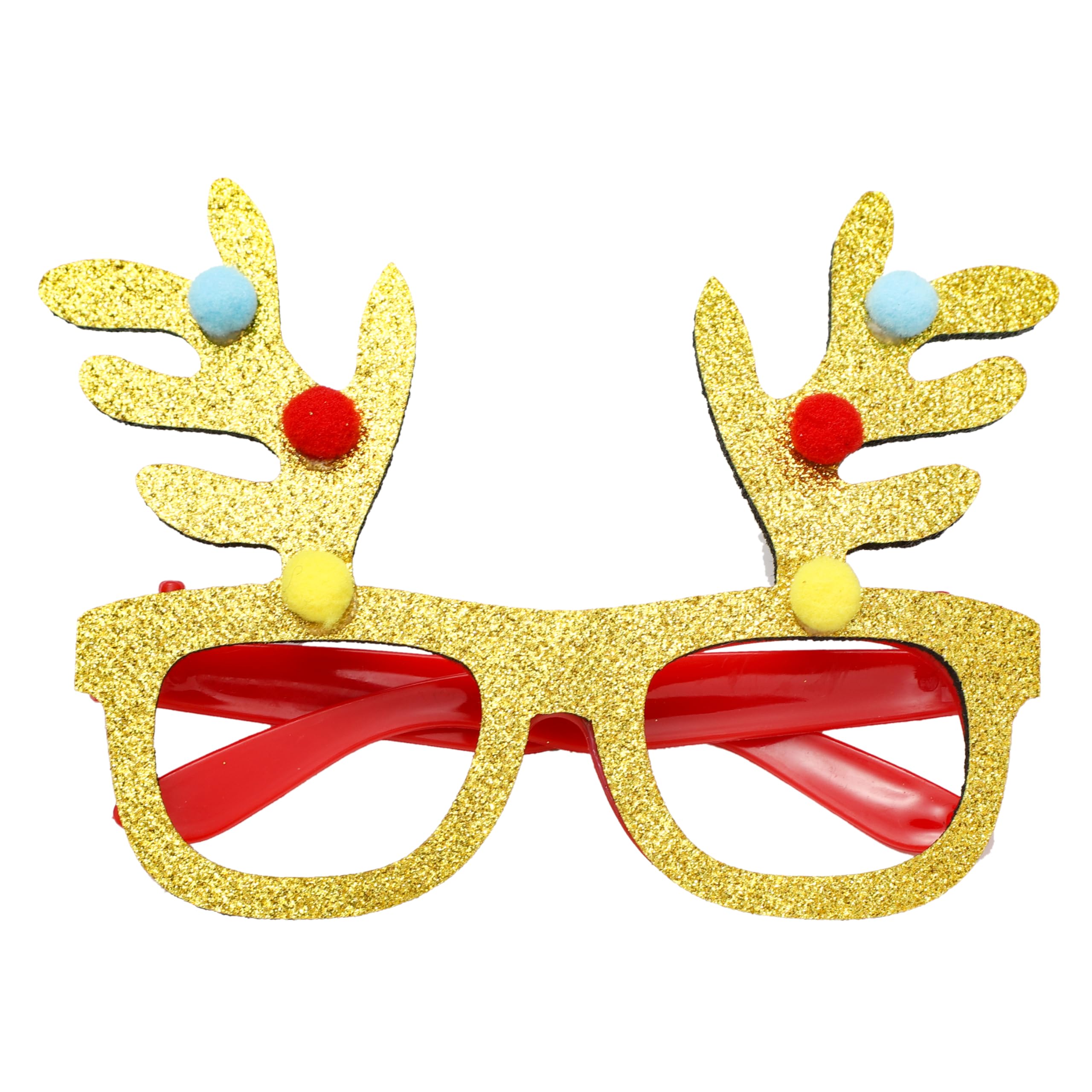 Komonee 12 x Christmas Novelty Glasses Sunglasses, Gold, 12 works of Glasses - Image 4