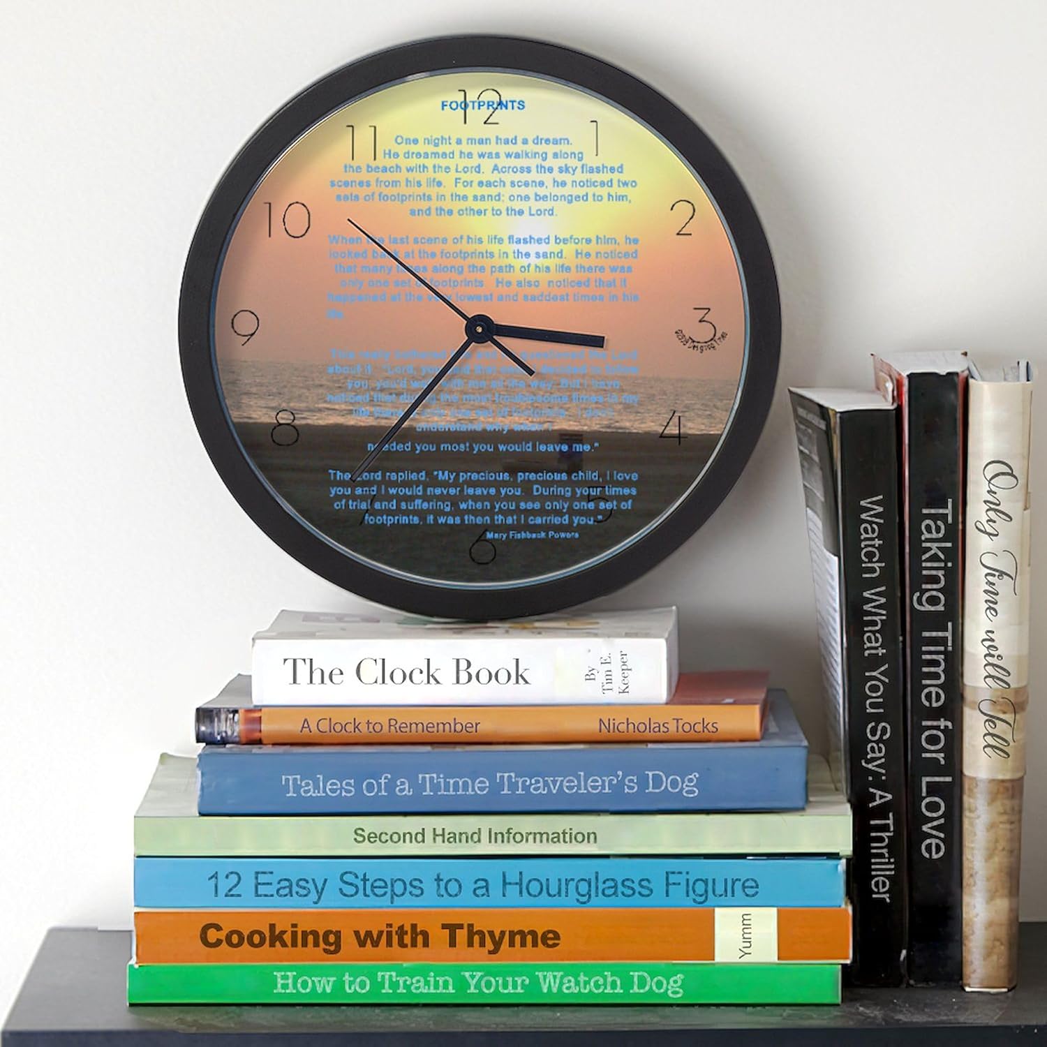 CafePress Footprints 10" Wall Clock for Livingroom, Kitchen, or Office