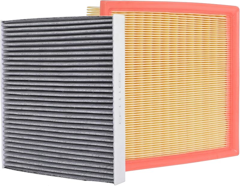 Kit filtro de ar do motor e filtro de cabine NuFlySic CA10755 CF11183 para Jeep Grand Cherokee e Dodge Durango 2011–2021 – 2 unidades