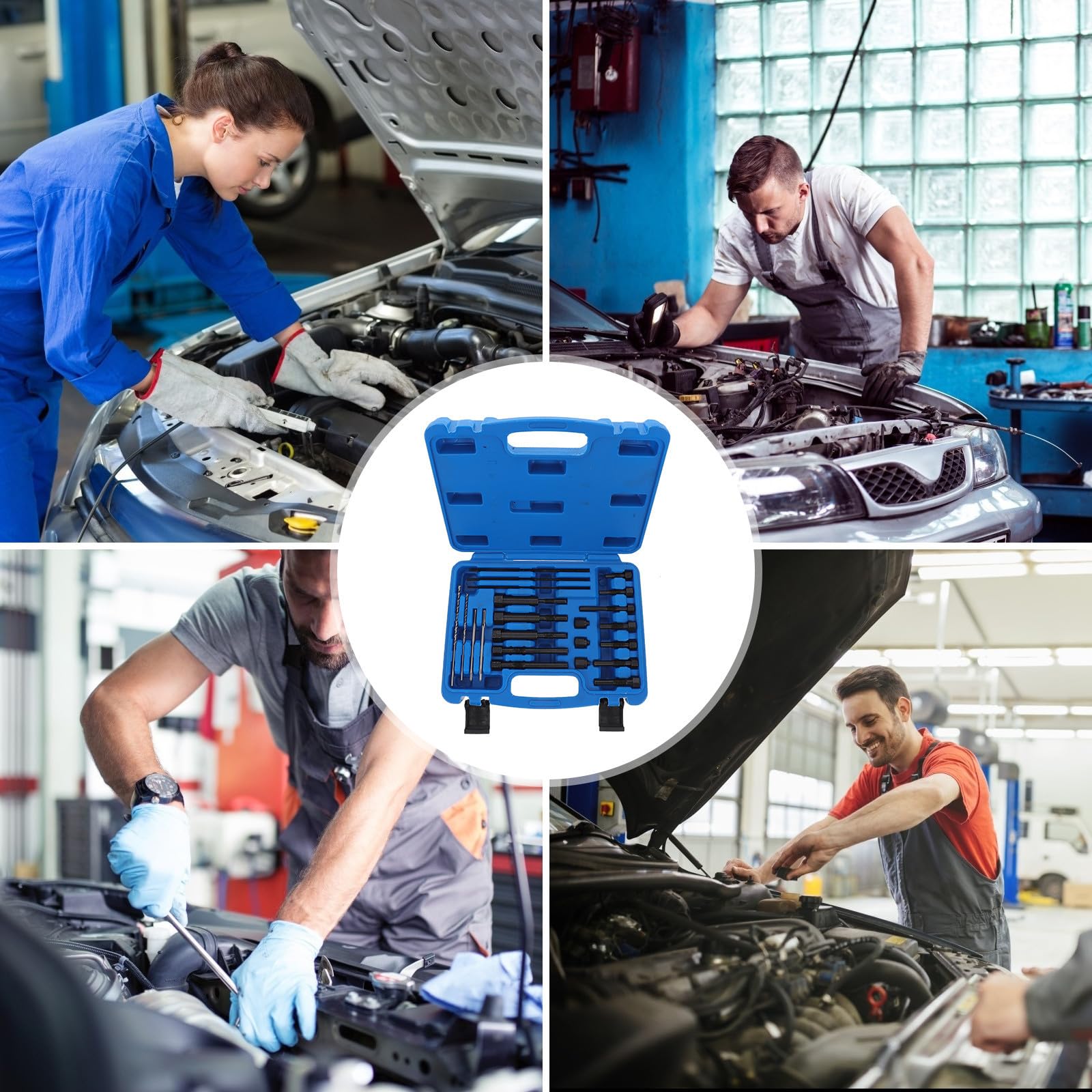 Estrattore Candela Preriscaldamento Auto, Kit Riparazione Filetti Acciaio
