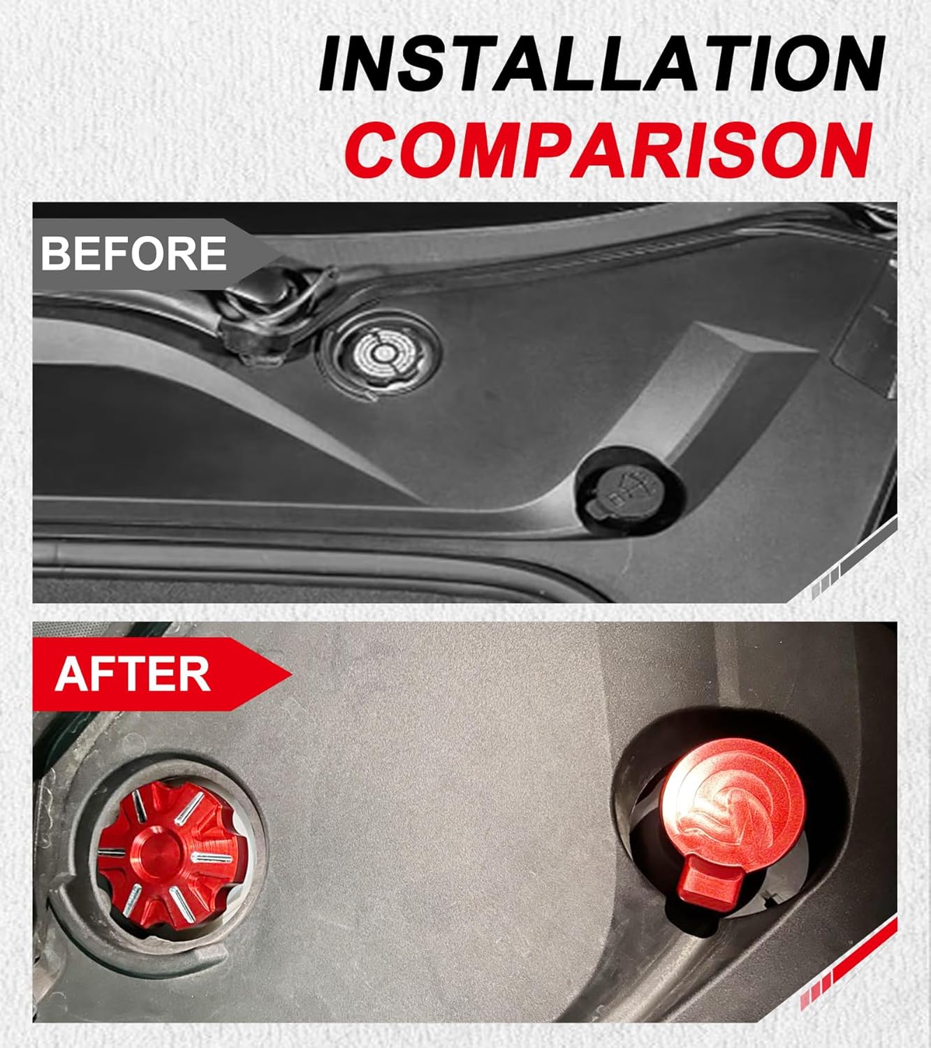 C8 Aluminium Alloy Engine Oil Cap Radiator Cap Coolant Cap Windshield Washer Tank Cover Trim Fit For Corvette C8 2020-2025 Stingray Z51 Z06 E-Ray