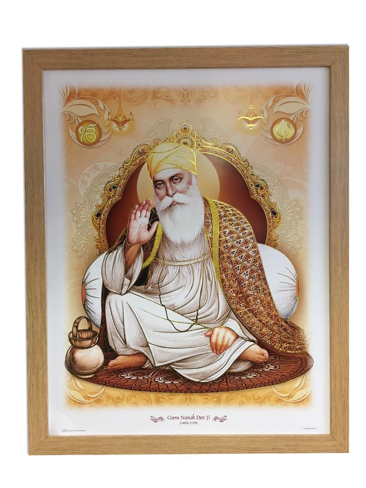 Buy Kwik Picture Framing Ltd Guru Nanak Dev Ji Punjab Sikhs Art 1st