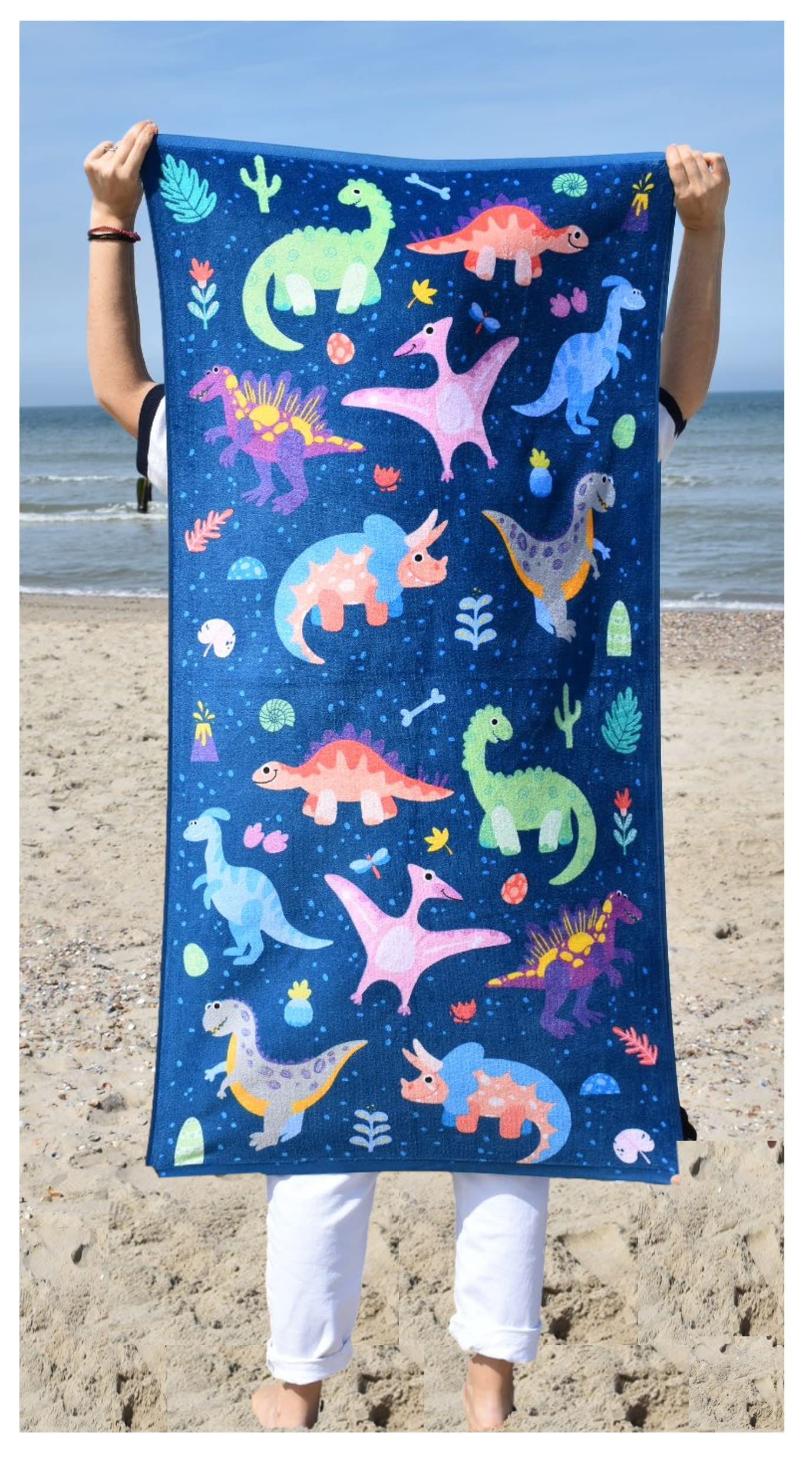 Kinder Handtuch Mit Drachen-Motiv - Saugstark & Schnelltrocknend - Für Gesicht & Hände