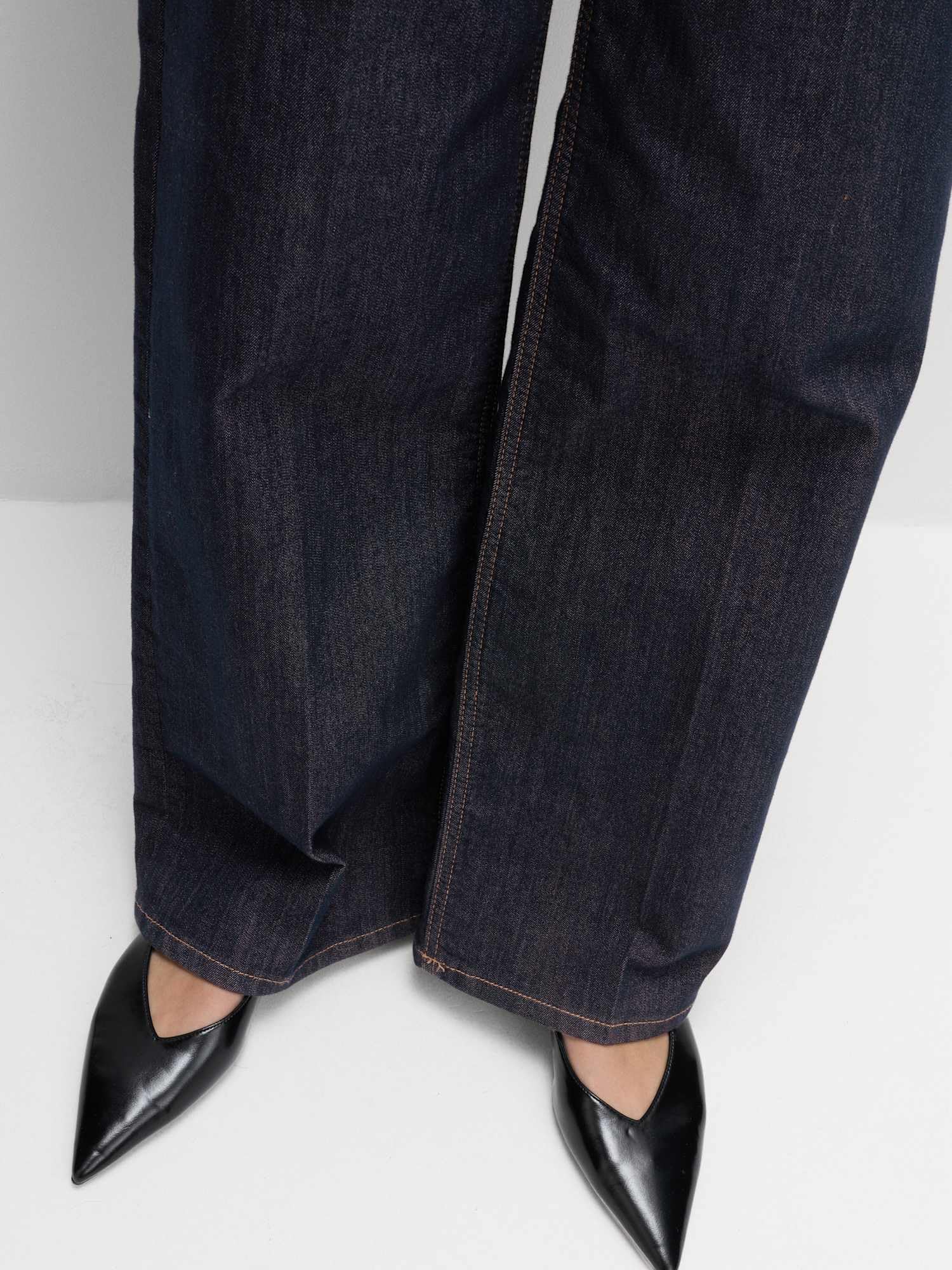 Marks & Spencer Jean Taille Haute Élégant Jambes Larges Femme, avec Stretch