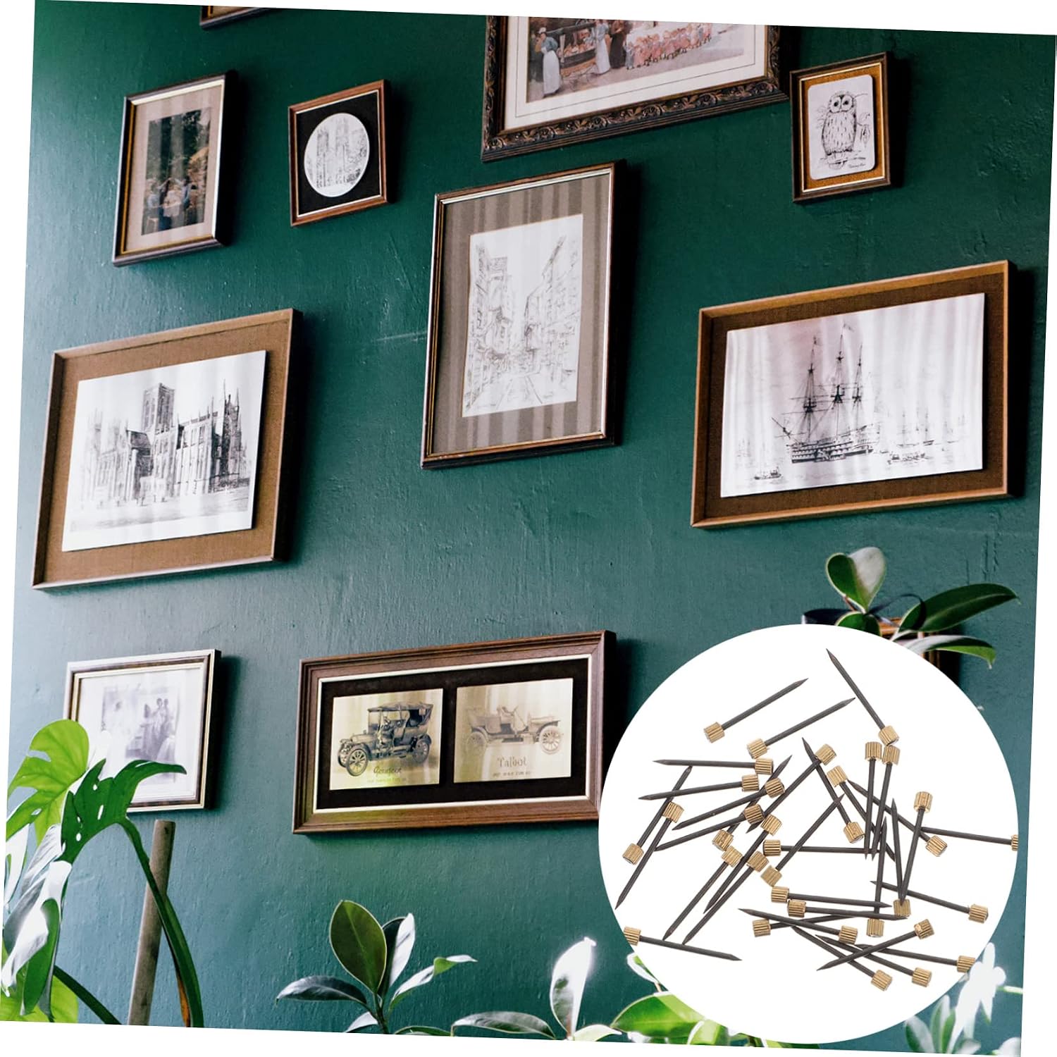 VILLCASE 250pcs Picture Nails for Furniture Wall for Decoration for Hanging Projects