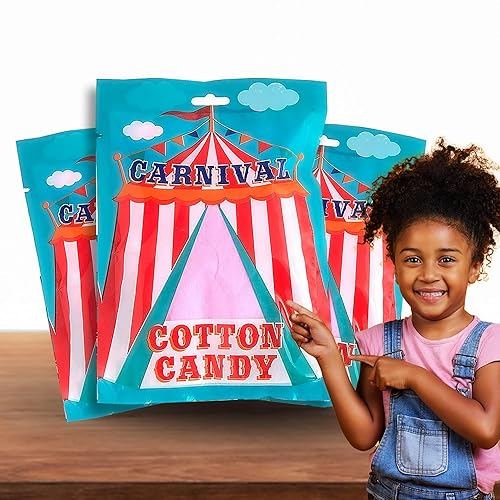 Miniatura 6 de Caramelo de algodón sirena (envueltos individualmente) de sandía, piña, arándano -