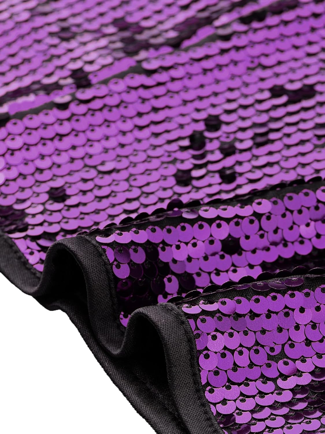 Allegra K Women's Sequin Tops Metallic Sparkle Glitter Sleeveless Camisole Tank Top Party Club Crop Tops - Image 5