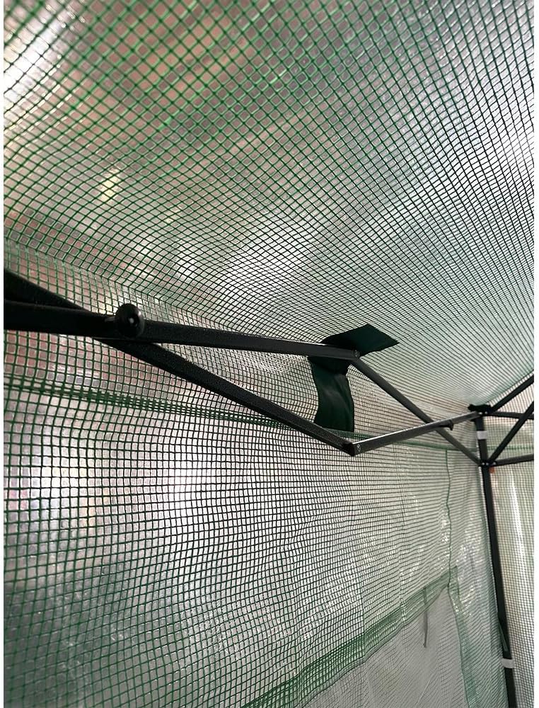 Garden Winds Custom Fit Replacement Cover Compatible with The Eagle Peak GH36 9' x 4' Lean to Portable Walk in Instant Pop Up Greenhouse Zipper Entry Doors Mesh Side Window - PE Fabric - Green