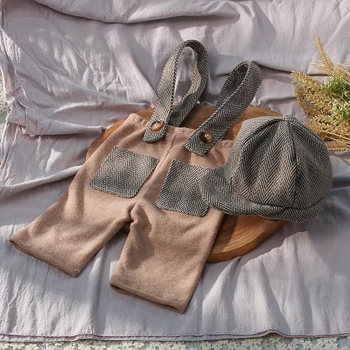 Miniatura 6 de Trajes de sesión de fotos para niño recién nacido, 2 piezas, trajes de fotografía para recién nacidos, accesorios de fotografía para bebé, traje de