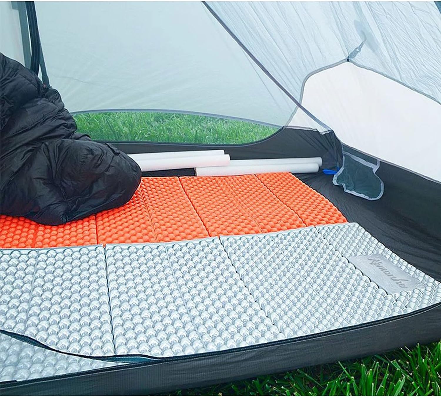 Orange Foam Camping Pad Ultralight Closed Cell Proof Folding Sleeping Mat for Hiking Backpacking and Car