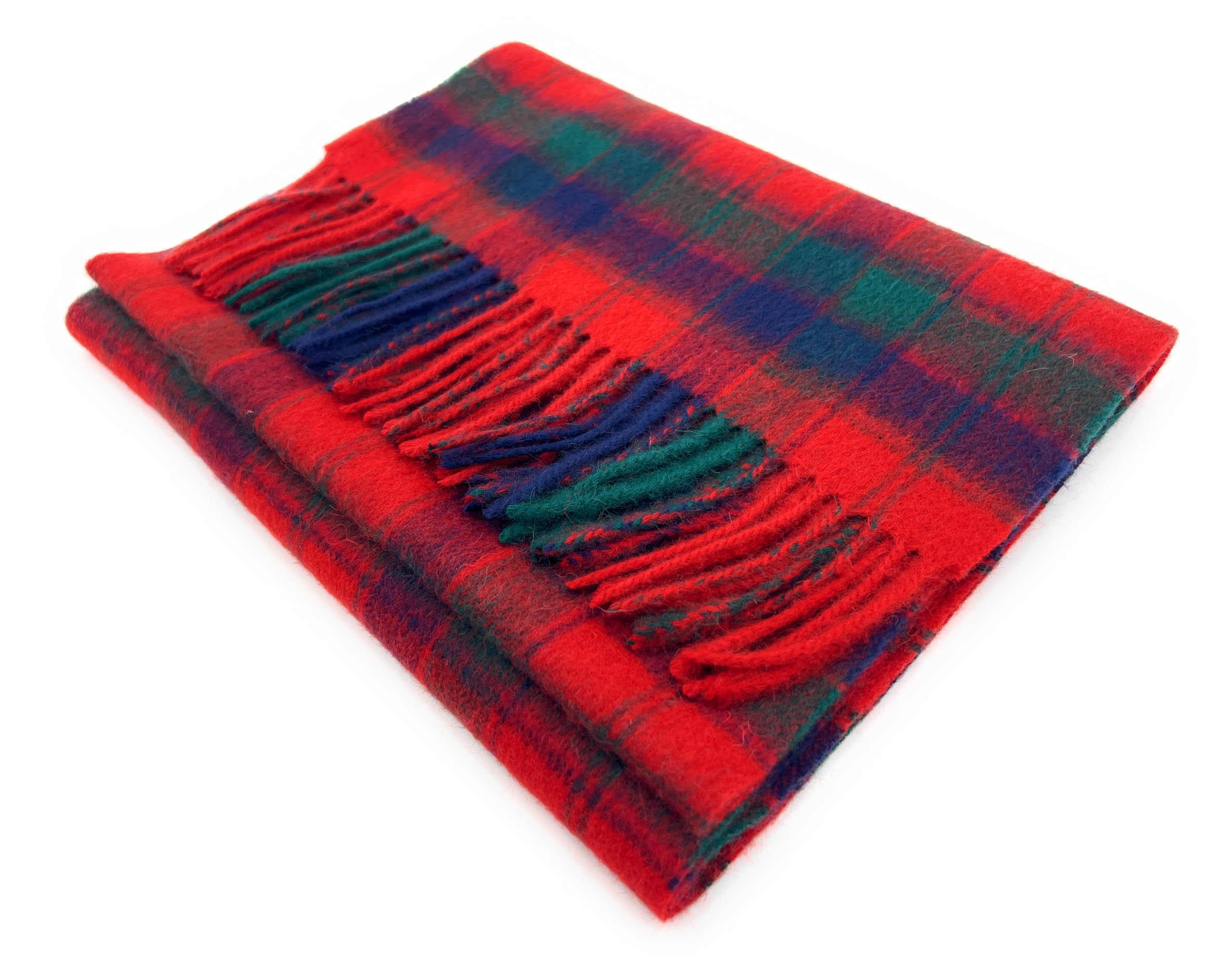 Tartan Tweeds Unisex Robertson Red 100% Soft Lambswool Clan Tartan Scarf 30Cm X 180Cm (Robertson Red)
