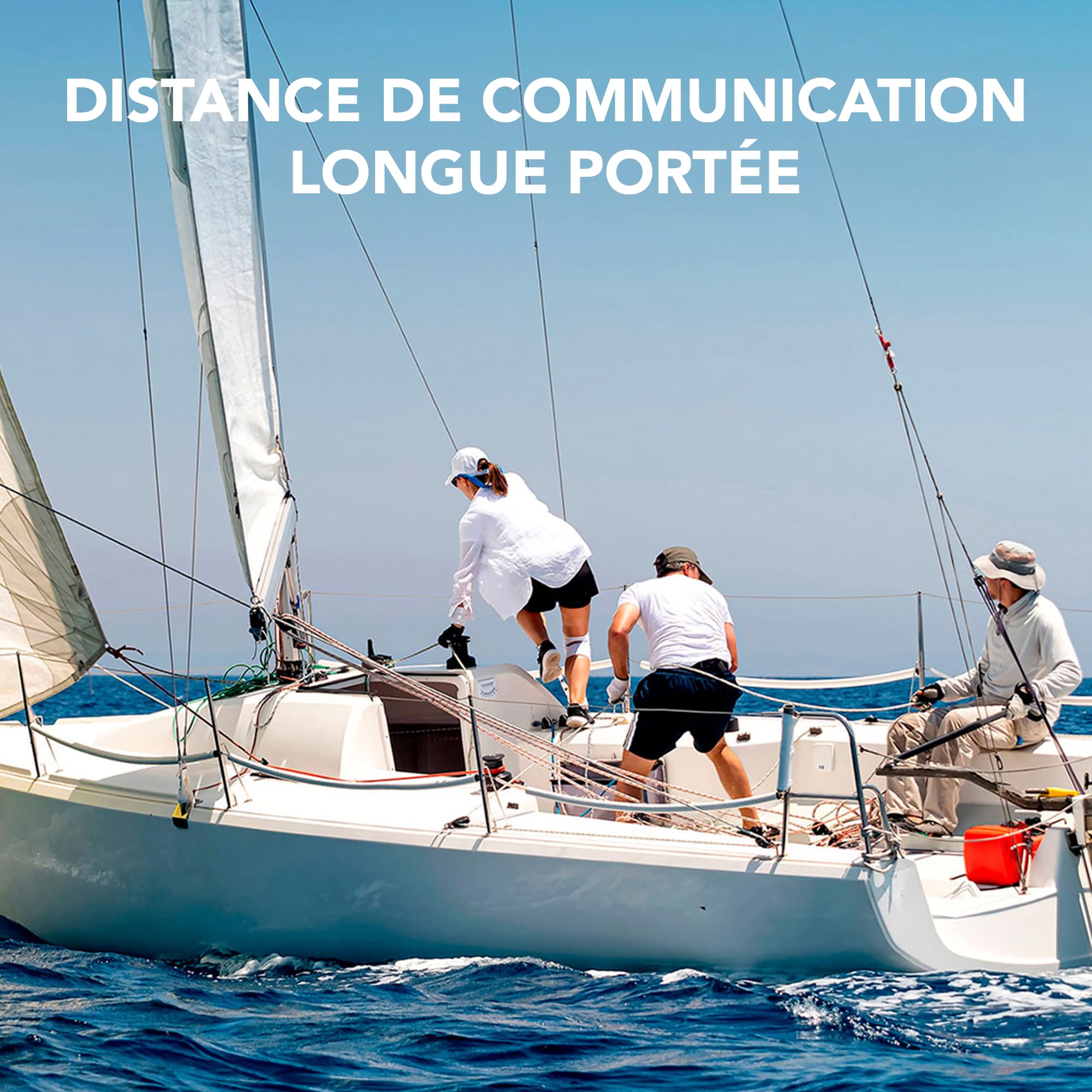 Sena Nautitalk Crew Communication Marine Compacte en Maille, Pack Double