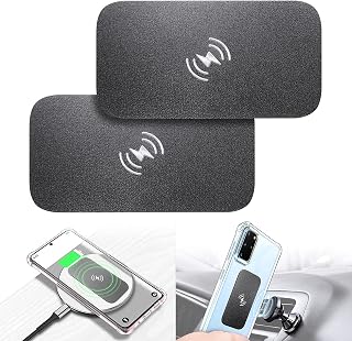 eSamcore Metal Plate for Phone Magnet, Wireless Charging Compatible Phone Metal Plate Sticker for Magnetic Phone Mount Holder for Car [Full Size] for Large Cell Phone 3.3 X 1.7 Inch [2-Pack]