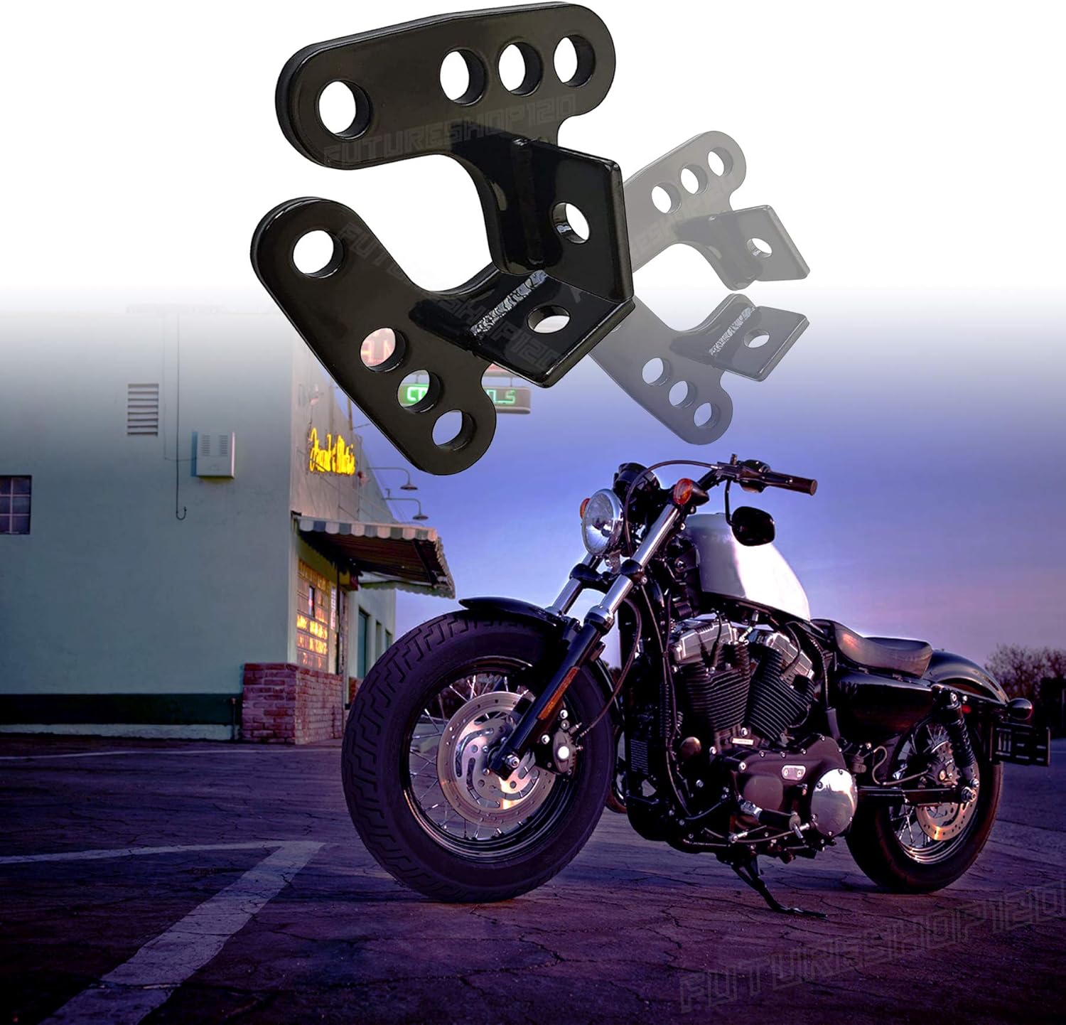 Fits 2000-2015 Iron 883 Harley Sportster 1200 custom lowering kit for 2002 Harley cafe racer Iron 1200 lowering bracket 2 lowering blocks 2016 Sportster bobber 48 chopper Roadster XL 72 lowering link
